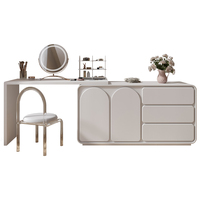 Ensemble de commode moderne de chambre à coucher, coiffeuse, coiffeuse, meubles de bureau en forme de L, mobilier Commercial