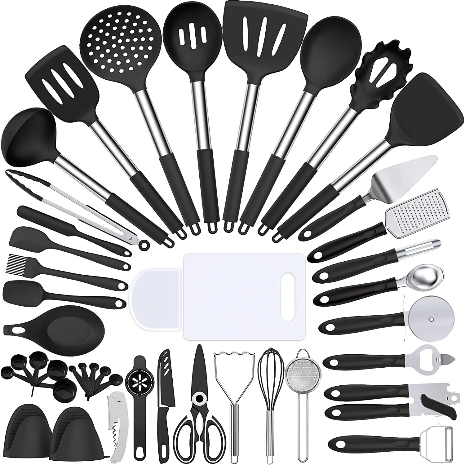 43 Pieces Silicone Kitchen Utensils Environmental Protection Hot Sale Holder Set