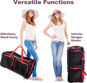 BSCI <b>Wheeled</b> Duffel <b>Bag</b> Luggage with Garment Rack <b>Bag</b>, Customizable Hotsale Factory Luxury Rolling <b>Travel</b> Dance <b>Bag</b> - Product Image 3