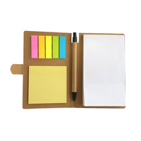 Bloc-notes autocollants personnalisés avec stylo, cadeaux promotionnels, bloc-notes imprimé