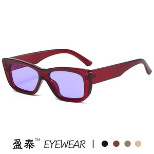 Eyewear <b>Small</b> <b>Frame</b> <b>Sunglasses</b> UV400 Plastic Metal Unisex Street Style - Product Image 1