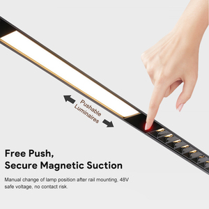 Modular Thiết Kế Bề Mặt Gắn Có Thể Điều Chỉnh Nhôm Đường Sắt Hệ Thống Theo Dõi Đèn Mỏng Tuyến Tính Từ Theo Dõi Ánh Sáng - Product Image 5