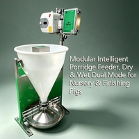 Mangeoire intelligente modulaire pour porcs, pour l'alimentation sèche et humide des porcelets et des porcs de finition