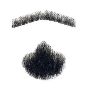 Bán buôn người đàn ông của râu nhân tạo tóc thật râu sản phẩm Prop dán trang điểm giả râu ria mép - Product Image 1