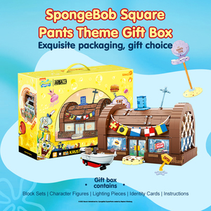 Bloc de construction Miniature paysage modèle de Krusty <span class=keywords><strong>Krab</strong></span> ensemble de blocs de construction éducatifs jouet pour enfants - Product Image 6