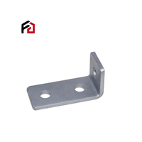 Support d'angle en métal zingué sur mesure à 3 trous pour support d'étagère avec pliage