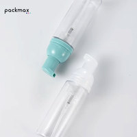 Flacon pompe cylindrique vide 50 ml en PET+PP pour savon moussant, désinfectant pour les mains, shampoing, liquide vaisselle, nettoyant visage – Emballage