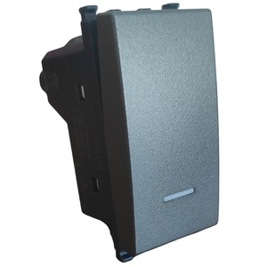 Desviador Gris con Luz Indicadora Compatible con Interruptores Vimar Arke - Product Image 1