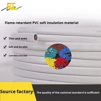 Nationaler Standard Weißer doppel adriger Flach kabel ummantelter Draht 2-adrig 0,75 1,5 4 6 Netz kabel Industrielle Verwendung Kupfer-PVC