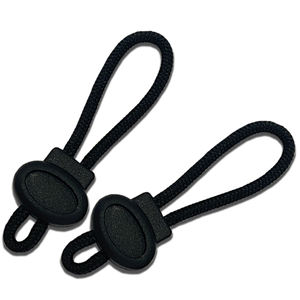 بلاستيك أسود غير لامع 5 # مستطيلي سحاب مجتذب حقيبة يد حبل تسحب مصنع إكسسوارات ملابس - Product Image 5