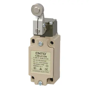 Cntd ip66 alavanca de rolo, C4B-4115N 6a 250v 1nc/1no, tipo de ação rápida, vertical, interruptor de limite de segurança