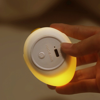 Mini lampe de nuit en silicone LED RGB en forme de dauphin, commande tactile, rechargeable par USB, mignonne, pour enfants, lampe de chevet pour bébé, lampe de nurserie