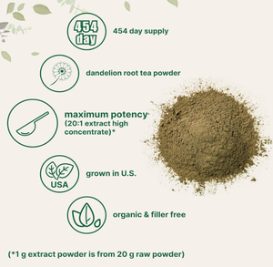 ผงชาสารสกัดรากแดนดิไลออนออร์แกนิกปราศจากคาเฟอีน สำหรับการย่อยอาหาร เสริมสร้างภูมิคุ้มกัน สำหรับผู้ใหญ่ ปรับแต่งได้ ผลิตโดย Marine Genesis Bio-Tech - Product Image 4