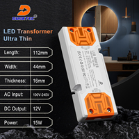 Alimentation à découpage 15w ultra-mince DC12V 24V 30W 60W 100W Pilote de lumière LED Pilote de LED
