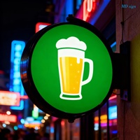 Enseignes en acrylique pour café, restaurant, salon de coiffure, magasin, signalétique extérieure pour entreprises, enseignes électroniques lumineuses à LED, boîte à lumière rotative