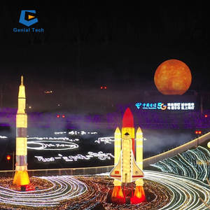 مركز الفضاء مساحة كبيرة ، مهرجان موضوع الحدث فانوس مخصص - Product Image 6