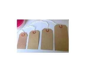 Etiquetas colgantes de papel impresas con cordón para ropa, prendas de vestir, calzado y artículos de moda. - Product Image 4