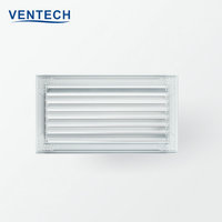 Grille d'aération réglable en aluminium Ventech pour hôtels et immeubles de bureaux