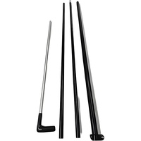 Accessoires pour drapeaux de plage en aluminium et fibre de verre avec base Mât de drapeau de qualité supérieure