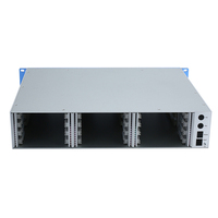 Boîtier de montage en rack 2U personnalisé en tôle d'aluminium, fabrication sur mesure, châssis pour projet électronique, armoire de commutation IP54 OEM bleue