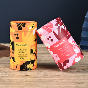 Boîte cylindrique en papier kraft enduit biodégradable avec impression couleur personnalisée et conception de logo pour bougies, thé, parfum - Product Image 4