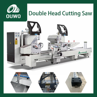 Machine de découpe CNC à double tête pour aluminium, UPVC et PVC, contrôlée par PLC, pour portes et fenêtres