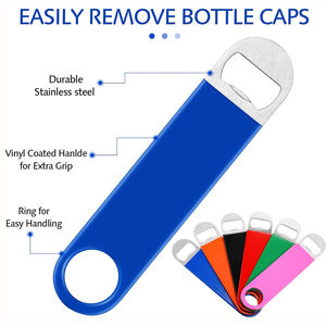Outils de bar professionnels, ouvre-bouteille plat en acier inoxydable, ouvre-bouteille personnalisé avec logo, ouvre-bouteille pour barman, ouvre-bouteille pour bière - Product Image 3