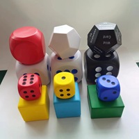 6-12-seitige bedruckte weiße Lernspielzeuge, Großpackung, leere Jumbo-Würfel, individuell anpassbare Polyeder-Würfel, riesige und kleine PU-EVA-Schaumstoffwürfel mit Logo