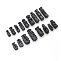 Ajusteur de corde à ressort en plastique, boucle de corde cylindrique à double trou, accessoire vestimentaire