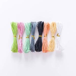 1mm Colorful Waxed Cotton Rope Macrame Cord DIY Cotton Waxed Cord Rope - Product Image 3