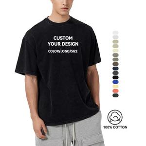 Heavyweight 250 GSM Ome T Áo Sơ Mi Quá Khổ Áo Thun Cotton 100% Drop Vai Tùy Chỉnh Màn Hình In Đồ Họa T-Shirt Người Đàn Ông - Product Image 1