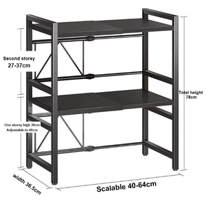 Kitchen Metal Microwave Oven Rack <b>Shelf</b> Home Appliances Storage Rack Strong Support <b>Shelf</b> Holder for Kitchen Countertop - Product Image 5