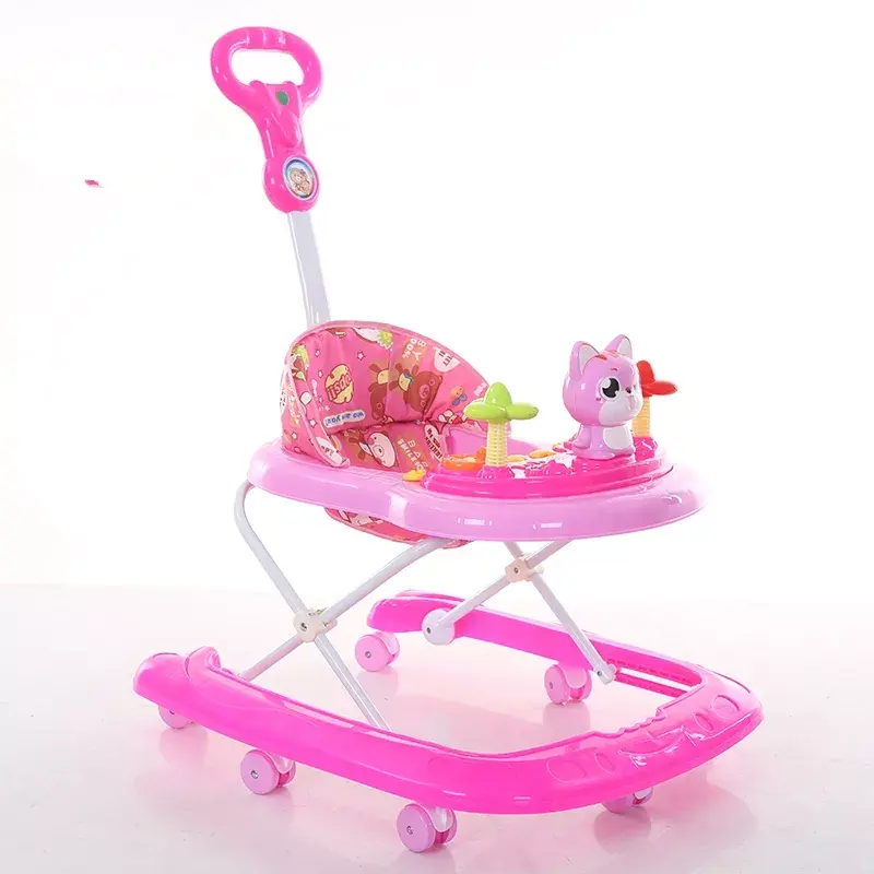 Hot selling baby walker for simple toy kids babies toddler girl musical strollers pram helper roller car with music