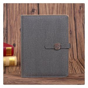 Wholesale Customizable Factory Direct Supply Custom Logo <b>A5</b> Loose-leaf Buckle Notebook Suit Leather Cover Business Notepad <b>Diary</b> - Product Image 5