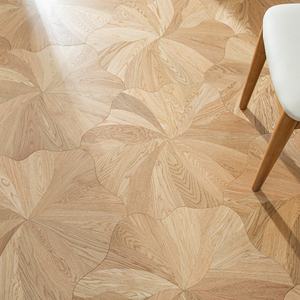 Parquet en <span class=keywords><strong>bois</strong></span> d'ingénierie sur mesure, motif de feuilles de chêne moderne, irrégulier, pour entrepôt et usage intérieur - Product Image 2