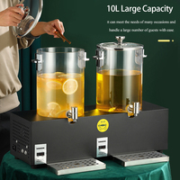 Airuisi Distributeur commercial portable de boissons réfrigérées Baril électrique en PC pour restaurant Traiteur pour café Jus Autre