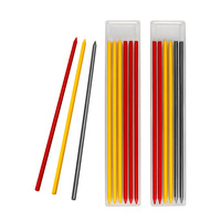 Crayon de charpentier professionnel pour trous profonds, mine solide, pour la construction, le travail du bois et le marquage sur site