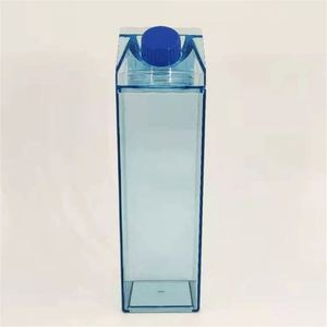 Wholesale 500ml/1000ml Acrylic <b>Plastic</b> Transparent Square Leak-Proof Dishwasher Safe Minimalist Party Carton Water Bottle Bulk - Product Image 6