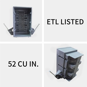 ETL listé 3 Gang PVC boîte murale nouveau travail Standard boîtier de <span class=keywords><strong>jonction</strong></span> électronique étanche IP65 Protection interrupteur/sortie - Product Image 2