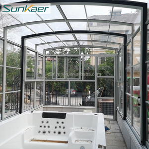 Sunkaer Design moderne 10 ans <span class=keywords><strong>de</strong></span> garantie aluminiumsun abri rétractable pour <span class=keywords><strong>piscine</strong></span> extérieure sunroom cover closures - Product Image 6