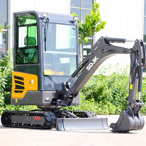 Mini-excavatrice 1 tonne 2 tonnes avec moteur Kubota certifié CE EPA, petite micro-pelle pour travaux de jardinage et agricoles, livraison gratuite, à vendre - Product Image 1