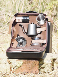 Travel Hand Brewing Coffee <b>Pot</b> <b>Set</b> Full Utensils Filter Cup for On-The-Go Coffee & <b>Tea</b> Enthusiasts - Product Image 3