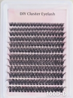 Bulu Mata Palsu Faux Mink Buatan Tangan Grosir 16mm Logo Kustom Wispy DIY Cluster Lash Book Private Label Fan Eyelash Extensions