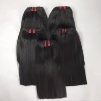 Extensions de cheveux vietnamiens de haute qualité, double trame, super tirées, noires, lisses, extensions de cheveux naturels provenant du fournisseur vietnamien