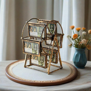 Nuovo Design All'Ingrosso: Cornice Girevole a Forma di Ruota Panoramica per <span class=keywords><strong>Foto</strong></span>, Accessori per Album Fotografici Vintage, Decorazione per la Casa - Product Image 3
