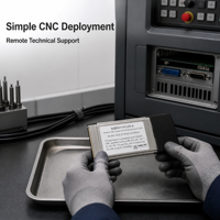 Kartu Jaringan PCMCIA untuk Sistem FANUC CNC, Kartu Ethernet Serial ke RJ45 untuk Pengumpulan Data Mesin Perkakas