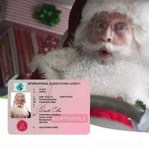 Nueva Licencia de <span class=keywords><strong>Conducir</strong></span> de Santa Claus 2022, Licencias Internacionales para Trineo Volador, Licencia de <span class=keywords><strong>Conducir</strong></span> de Papá Noel, Tarjeta de Papá Noel para Navidad - Product Image 3