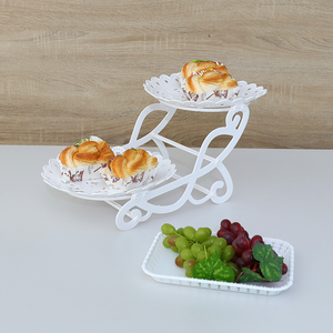 Mehr schicht iger Displayst änder für Dessert tisch Geburtstags arrangement Lebensmittel Kuchen blech Obst teller Haushalt Display Box Regal - Product Image 2