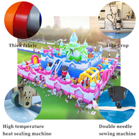 Équipement de jeu extérieur pour enfants : Lapin gonflable rose super amusant à fixer sur souffleur pour parc d'aventure et jardin