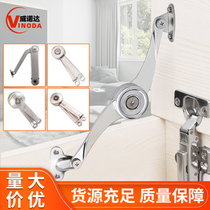 Support hydraulique en alliage de zinc pour porte d'armoire, accessoires de meubles robustes avec finition plaquée - Product Image 3